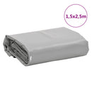 presenning 1,5x2,5 m 650 g/m² grå