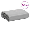 presenning 5x5 m 650 g/m² grå