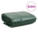 presenning 3x3 m 650 g/m² grøn
