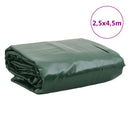 presenning 2,5x4,5 m 650 g/m² grøn