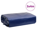 presenning 3x4 m 650 g/m² blå