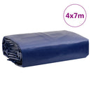 presenning 4x7 m 650 g/m² blå
