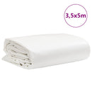 presenning 3,5x5 m 650 g/m² hvid