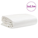 presenning 1x2,5 m 650 g/m² hvid