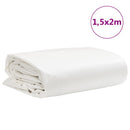 presenning 1,5x2 m 650 g/m² hvid