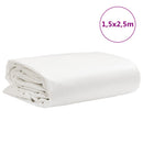 presenning 1,5x2,5 m 650 g/m² hvid