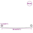 presenning Ø 2,6 m 650 g/m² grå