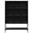 bogreol 102x30x141,5 cm konstrueret træ sort