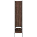 bogreol 102x30x141,5 cm konstrueret træ brun egetræsfarve