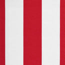 udskiftningsdug til markise 3x2,5 m polyester rød og hvid