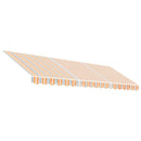 markisedug 4,5x,3,5 m stribet flerfarvet