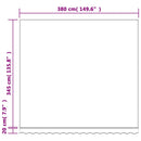 markisedug 4x3,5 m stribet flerfarvet