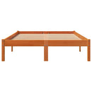 sengeramme uden madras 140x200 cm massivt fyr gyldenbrun