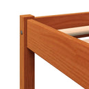 sengeramme uden madras 140x200 cm massivt fyr gyldenbrun