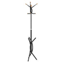 stumtjener 176 cm pulverlakeret jern sort