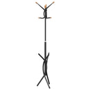 stumtjener 176 cm pulverlakeret jern sort