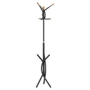 stumtjener 176 cm pulverlakeret jern sort