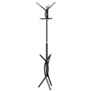 stumtjener 176 cm pulverlakeret jern sort