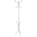 stumtjener 176 cm pulverlakeret jern hvid