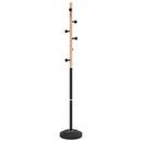 stumtjener 177 cm pulverlakeret jern sort