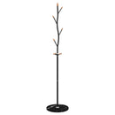 stumtjener 177 cm pulverlakeret jern sort