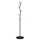 stumtjener 177 cm pulverlakeret jern sort