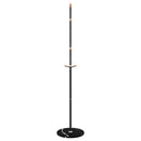 stumtjener 177 cm pulverlakeret jern sort