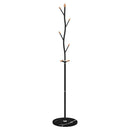 stumtjener 177 cm pulverlakeret jern sort