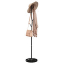 stumtjener 177 cm pulverlakeret jern sort