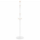 stumtjener 177 cm pulverlakeret jern hvid
