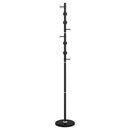 stumtjener 176 cm pulverlakeret jern sort