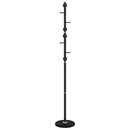 stumtjener 176 cm pulverlakeret jern sort