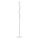 stumtjener 176 cm pulverlakeret jern hvid