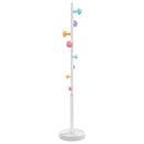 stumtjener 172 cm pulverlakeret jern hvid