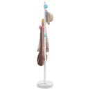 stumtjener 172 cm pulverlakeret jern hvid