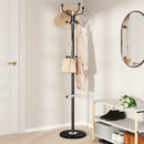 stumtjener med paraplyholder 180 cm pulverlakeret jern sort