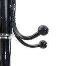 stumtjener med paraplyholder 180 cm pulverlakeret jern sort