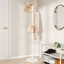 stumtjener med paraplyholder 180 cm pulverlakeret jern hvid