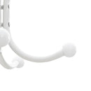 stumtjener med paraplyholder 180 cm pulverlakeret jern hvid