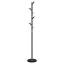 stumtjener 175 cm pulverlakeret jern sort