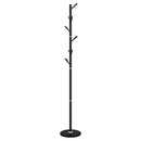 stumtjener 175 cm pulverlakeret jern sort