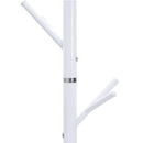 stumtjener 175 cm pulverlakeret jern hvid