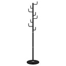 stumtjener 183 cm pulverlakeret jern sort
