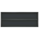 væghylder 2 stk. 100x40 cm rustfrit stål sort