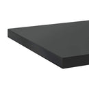væghylder 2 stk. 100x40 cm rustfrit stål sort