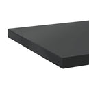 væghylder 2 stk. 100x30 cm rustfrit stål sort