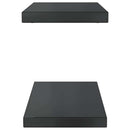 væghylder 2 stk. 50x23,5 cm rustfrit stål sort