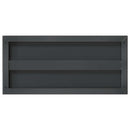 væghylder 2 stk. 50x23,5 cm rustfrit stål sort