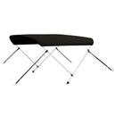 biminitop med 2 buer 150x120x110 cm sort