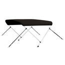 biminitop med 2 buer 180x130x110 cm sort